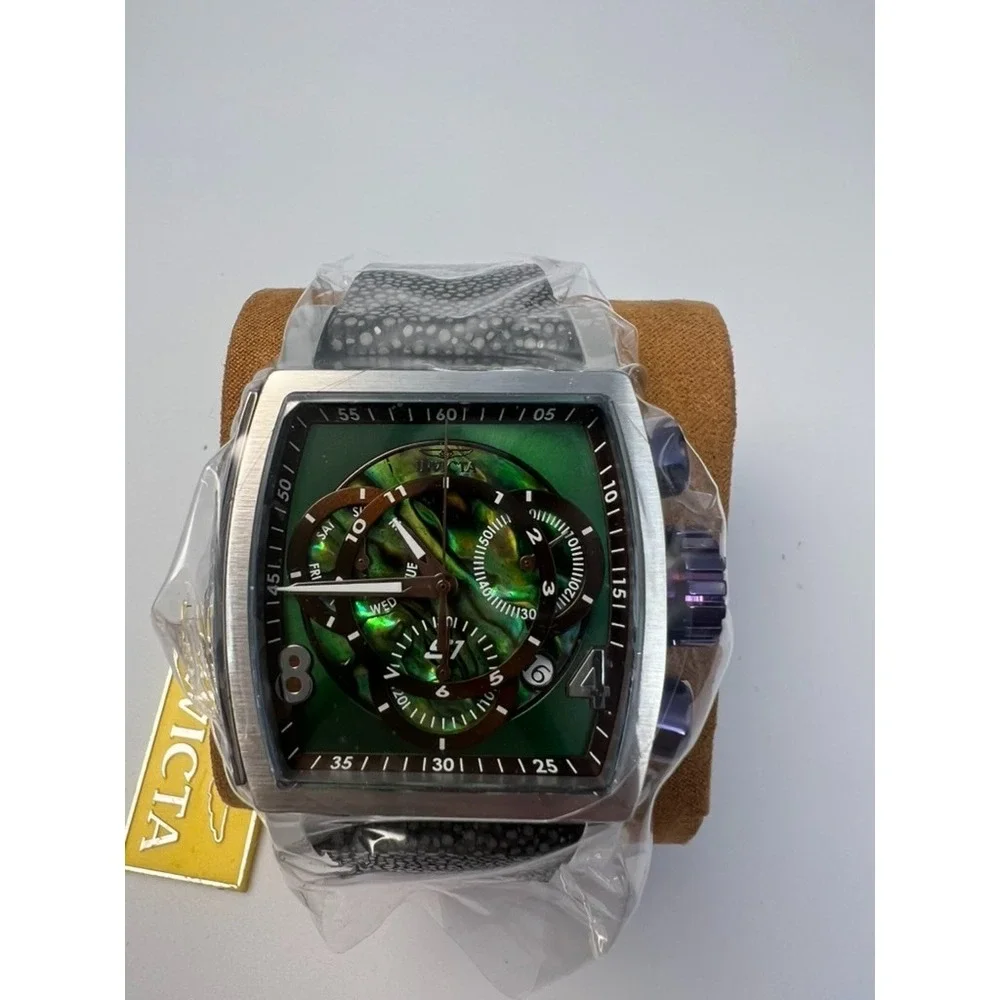 #W010 Invicta S1 Rally 34186 Swiss Quartz 48mm Stingray Strap Men's Watch